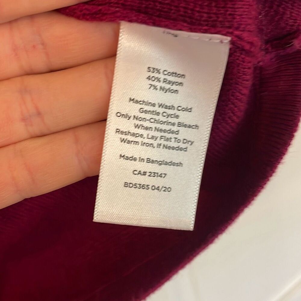 Talbots split neck collar pullover sweater M - Picture 5 of 10